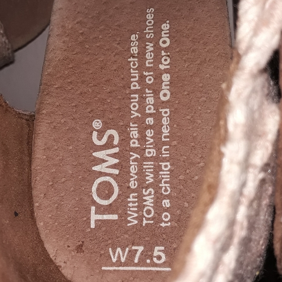 Toms Sienna Cork Platform Wedges - 7.5 - EUC - Picture 10 of 11